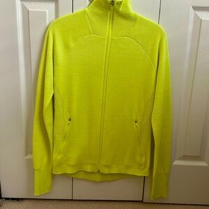 Lululemon zip up sweater size 6 bright yellow